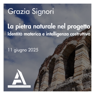 Locandina dell'evento La pietra naturale nel progetto: identità materica e intelligenza costruttiva