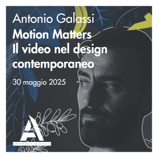 Locandina Motion Matters Il video nel design contemporaneo
