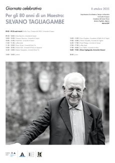 Locandina dell'evento Per gli 80 anni di un Maestro: Silvano Tagliagambe